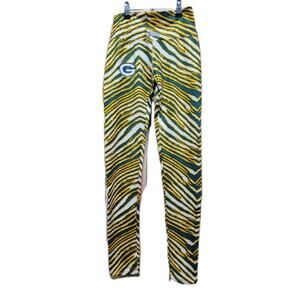 Zubaz Greenbay Packers Zebra Leggings Yoga Pants XSmall